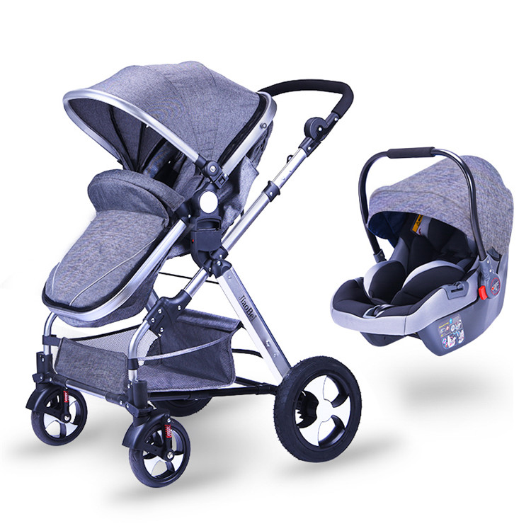 High Landscape Baby Stroller Foldable Aluminum Alloy Stroller